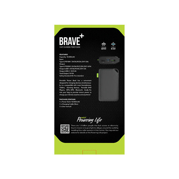 Goui Brave Plus PowerBank de 10000 mAh 20W Goui Brave Plus PowerBank de 10000 mAh 20W